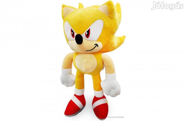 Sonic a sündisznó - Super Sonic jellegű plüss 30 cm