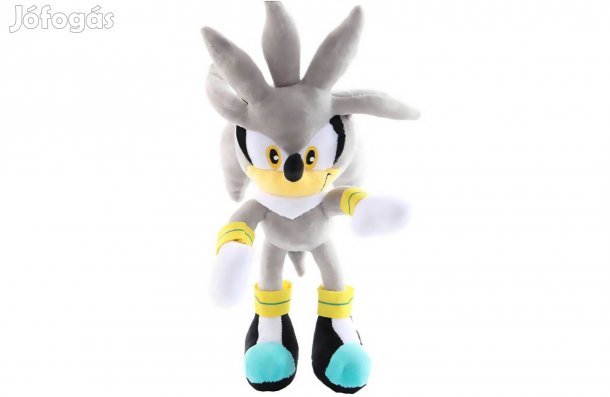 Sonic a sündisznó - Szürke Silver Sonic jellegű plüss 20 cm