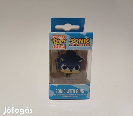 Sonic with Ring Funko POP Kulcstartó Figura Új készleten számlával