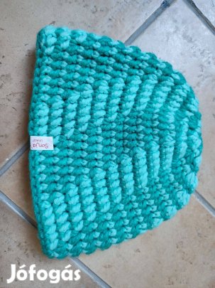 Sonjas Unicat türkiz kötött sapka