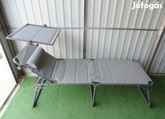 Sonnenliege XXL nyugágy napozóágy napellenzővel magasított