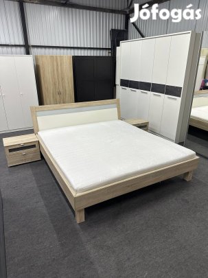 Sonoma-Fehér Franciaágy 180x200