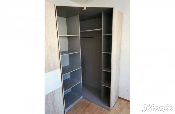 Sonomatölgy (nyitott)sarok gardróbszekrény