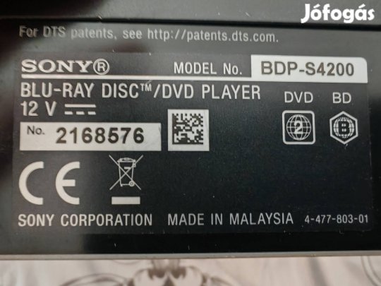 Sony 3d  blu-ray lejátszó szép állapotban eladó 