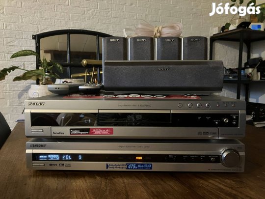 Sony 5.1 házimozi szett, DVD íróval, szubwooferrel, kompletten, kitűnő