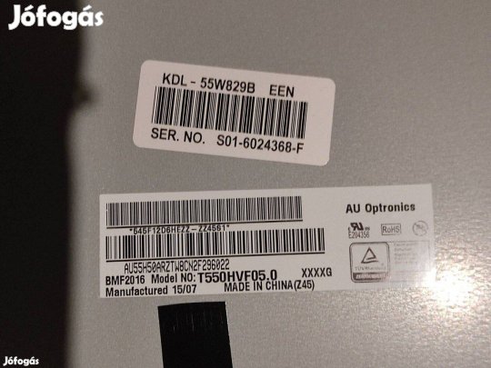 Sony Bravia Kdl-55W829B hibás, alkatrésznek eladó