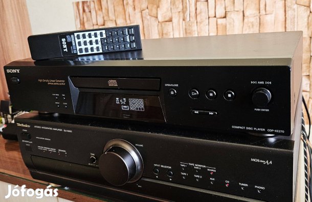 Sony CDP XE 270 CD Lejátszó Optikai+RCA Kimenetek!