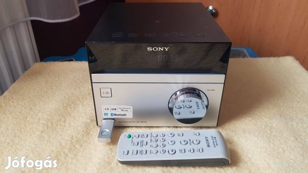 Sony CMT-SBT20 hifi, NFC Bluetooth, USB, CD lejátszó, rádió tuner, AUX