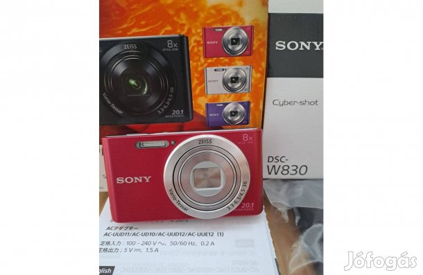 Sony Cyber-Shot DSC-W830 digitális fényképezőgép + 32GB SDHC tok töltő