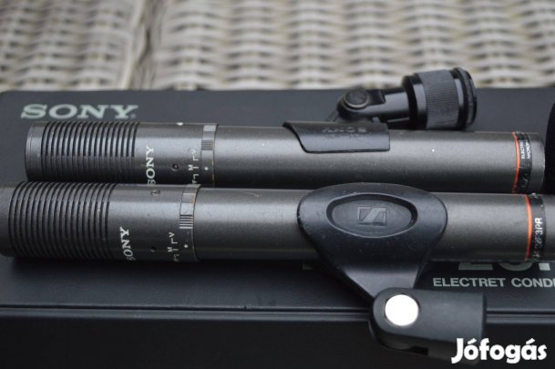 Sony ECM-23F3PR Vintage Electret Condenser mikrofon pár