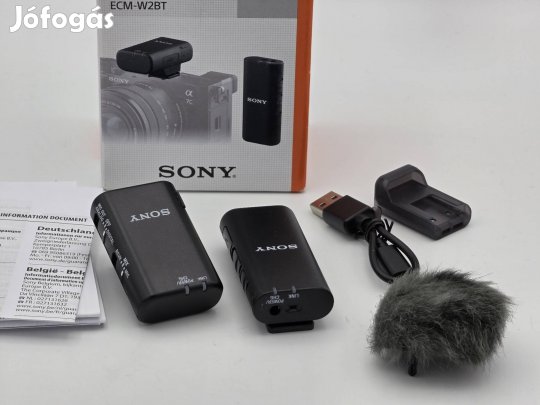 Sony ECM-W2BT vezeték nélküli mikrofon - jóállapotban, dobozos