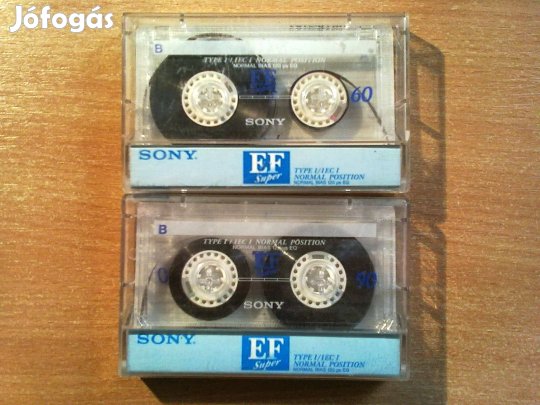 Sony EF Super 60 + 90 (A két darab kazetta együtt 1200 Ft)