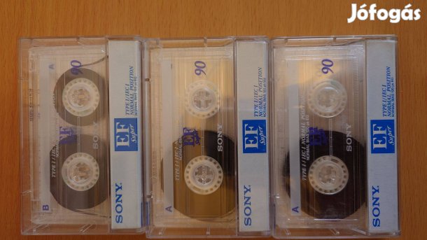 Sony EF Super 90 magnókazetták!!! Kazetta magnóhoz!