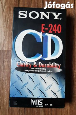 Sony E-240 üres VHS videokazetta (bontatlan)