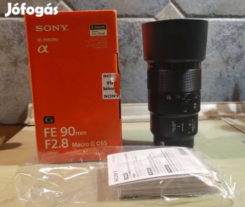 Sony G 90mm f/2.8 Macro OSS FE stabilizátoros makró objektív 90 2.8