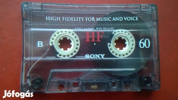 Sony HF 60 retro hang kazetta , gerincen felirat