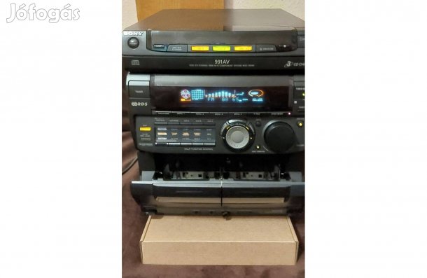 Sony Hifitorony/Rádió-Video ok*Cdtányérki-be jár*Tape szíjhibásak*5opt