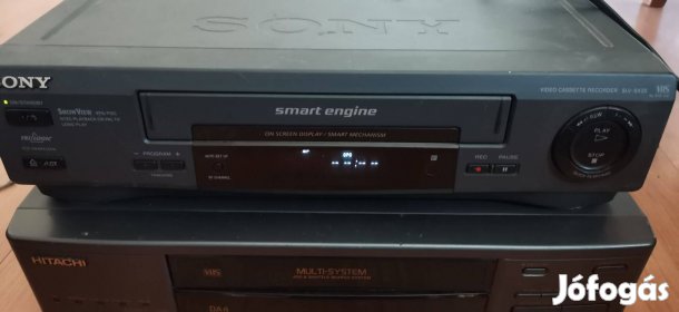 Sony Hitachi VHS videó videómagnó 2 db