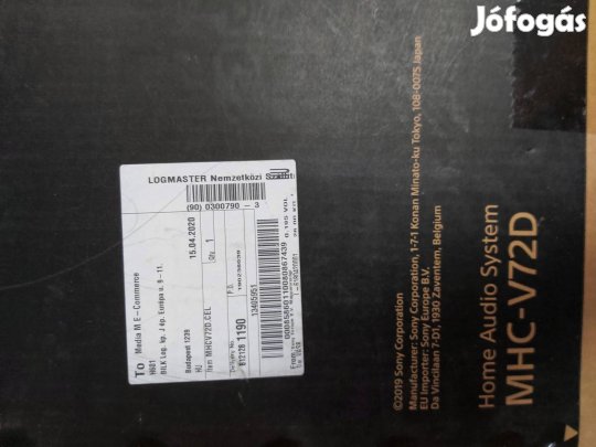 Sony MHC-V72D Hangfal .