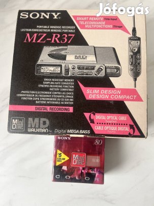 Sony MZ-R37 MD minidisc walkman új lemez Color 5x