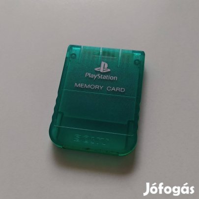 Sony Memory Card Eredeti Memória Kártya Zöld PS1 Playstation 1