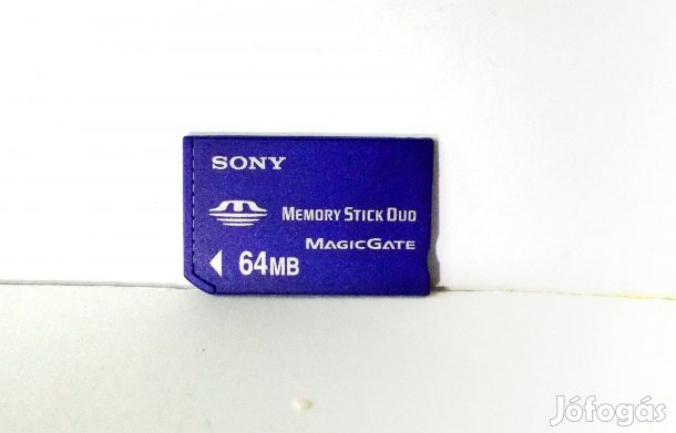 Sony Memory Stick Duo 64 MB memóriakártya. Tesztelt !
