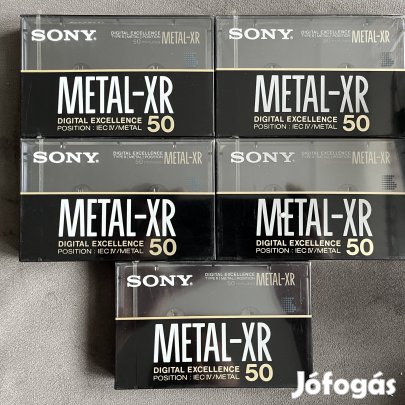 Sony Metal XR 50 kazetta bontatlan csomagolásban