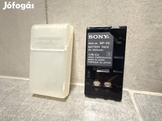 Sony NP-55 akkumulátor, kamera akku, battery pack + tok