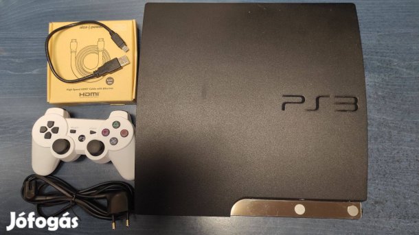 Sony Playstation 3 Slim 320GB Evilnat Cfw PS3 PS2 PS1 játékkal