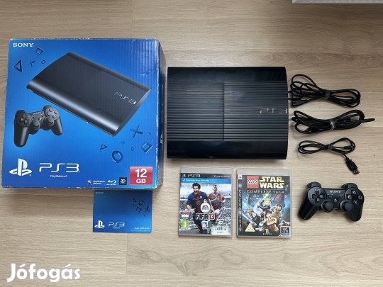 Sony Playstation 3 Super Slim 12 Gb konzol ps3