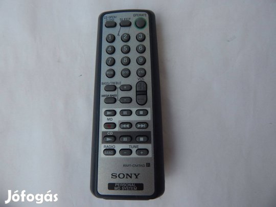 Sony RMT-CM7Ad Tipusú Mini HiFi Rendszer Távirányító Eredeti