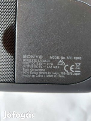 Sony SRS-XB40 kettő hordozható hangfal 2db. db. eladó