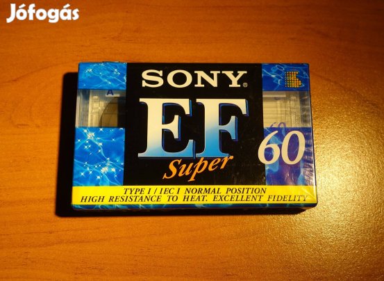 Sony Super EF 60 bontatlan normál kazetta 1995 deck