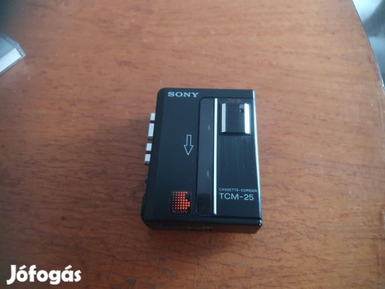 Sony TCM-25 felvevős hangszórós kihuzható mikrofon, walkman