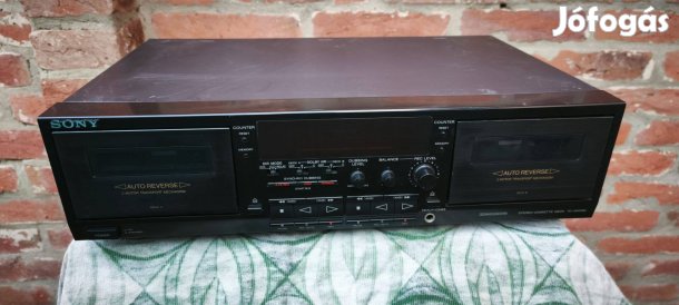 Sony TC-WR790 kétkazettás deck, mind két oldala felvesz