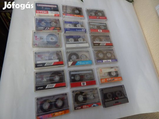 Sony TDK Maxell Akai Használt Normál Kazetták 20-as szettben