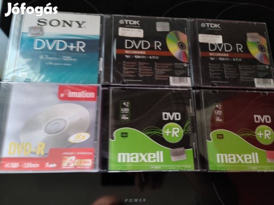 Sony TDK Maxell DVD-R lemezek egy tételként