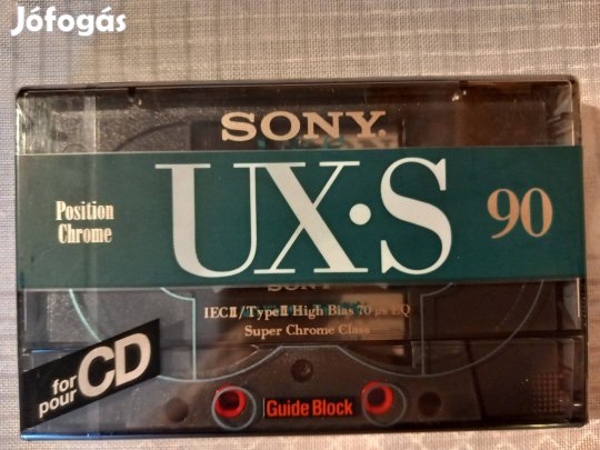 Sony UX.S 90 (1992) teljesen új, lezárt magnókazetta