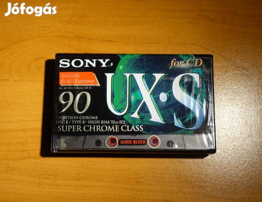Sony UX-S 90 bontatlan krómos kazetta 1995 deck