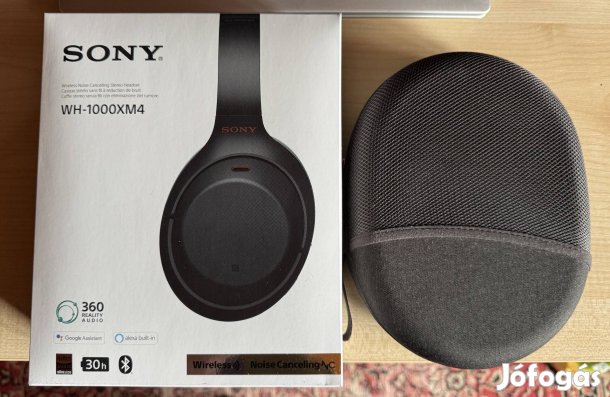 Sony WH-1000XM4 - újszerű, eredeti dobozzal
