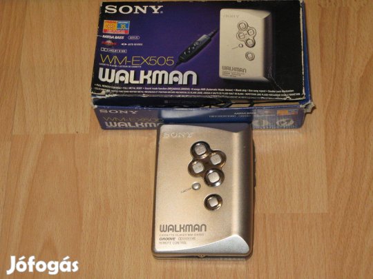 Sony WM EX 505 oda-vissza játszós fém walkman