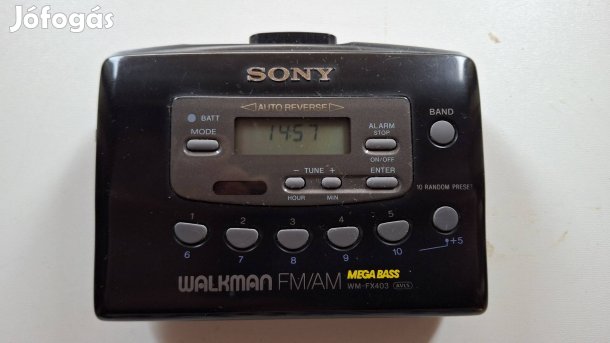 Sony Walkman Szervizelve! Oda-vissza játszó, rádió
