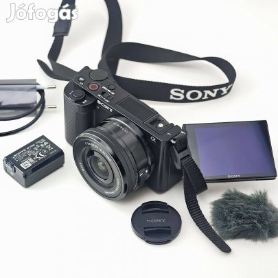 Sony ZV-E10 4K vlog kamera 16-50 mm OSS objektívvel Zve10