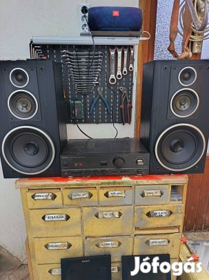 Sony hangfalak, technics sztereó erősítővel