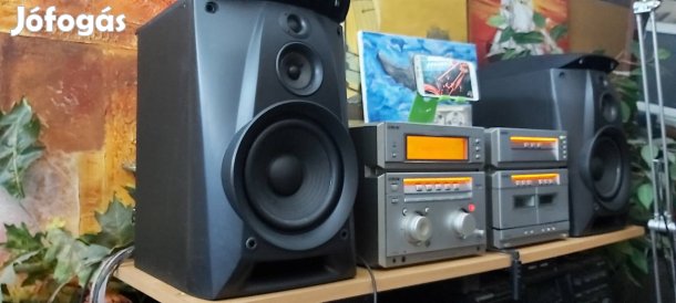 Sony hifi 200W 5CD, AUX, Groove,DBB, Szuper hangzás!