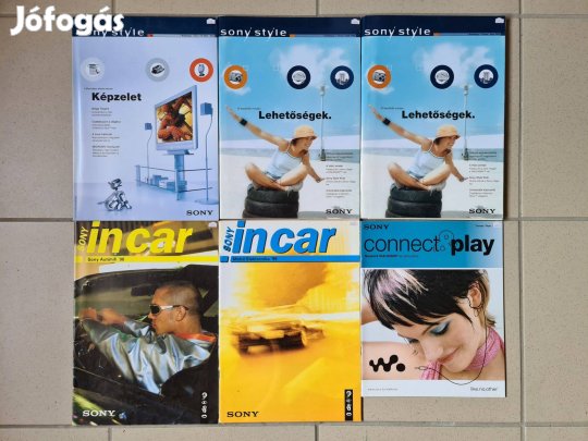 Sony katalógus gyűjtemény hifi, autó hifi, video