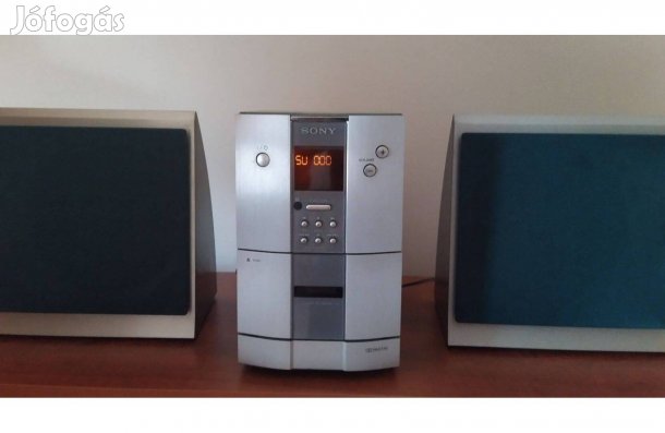Sony mini hifi, bluetooth adapterrel, távirányítóval, kazetta cd