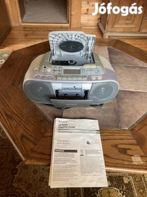 Sony mp3 -cd -kazettás magnó-radió CFD-S03CP