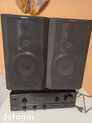 Sony stereo erősítő+1pár Sony hangfal