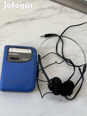 Sony walkman rádió WM-FX101 szervizelve fejhallgató 